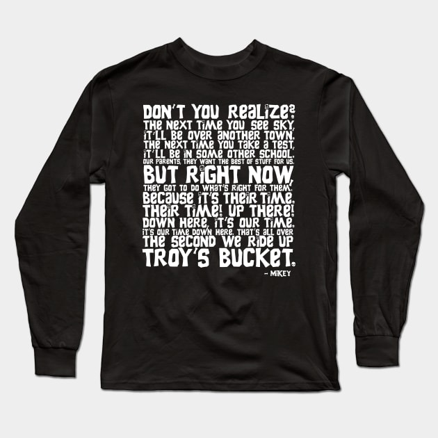 TROYS BUCKET Long Sleeve T-Shirt by YourLuckyTee